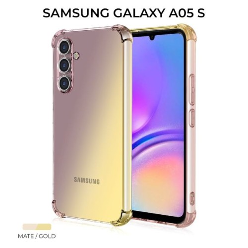 Силиконовый чехол для Samsung Galaxy A05S Krieger Mix 1.5мм противоударный Матово-золотой