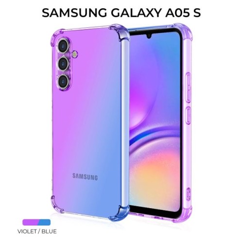Силиконовый чехол для Samsung Galaxy A05S Krieger Mix 1.5мм противоударный Фиолетово-синий