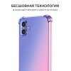 Силиконовый чехол для Samsung Galaxy A05 Krieger Mix 1.5мм противоударный Сине-розовый