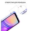 Силиконовый чехол для Samsung Galaxy A05 Krieger Mix 1.5мм противоударный Сине-розовый