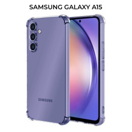 Силиконовый чехол для Samsung Galaxy A15 Krieger Mix 1.5мм противоударный Прозрачный