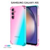 Силиконовый чехол для Samsung Galaxy A15 Krieger Mix 1.5мм противоударный Розово-зеленый