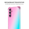 Силиконовый чехол для Samsung Galaxy A15 Krieger Mix 1.5мм противоударный Розово-зеленый