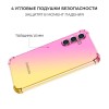 Силиконовый чехол для Samsung Galaxy A15 Krieger Mix 1.5мм противоударный Розово-золотой