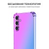 Силиконовый чехол для Samsung Galaxy A15 Krieger Mix 1.5мм противоударный Розово-фиолетовый