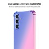 Силиконовый чехол для Samsung Galaxy A15 Krieger Mix 1.5мм противоударный Сине-розовый