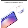 Силиконовый чехол для Samsung Galaxy A15 Krieger Mix 1.5мм противоударный Сине-розовый