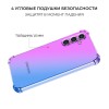 Силиконовый чехол для Samsung Galaxy A15 Krieger Mix 1.5мм противоударный Фиолетово-синий
