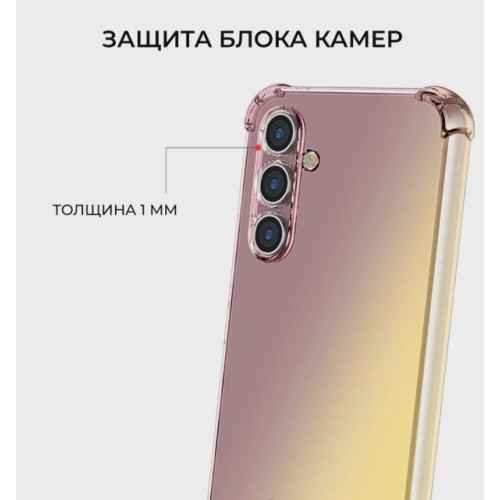Силиконовый чехол для Samsung Galaxy A15 Krieger Mix 1.5мм противоударный Матово-золотой
