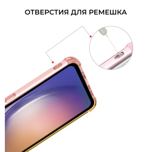 Силиконовый чехол для Samsung Galaxy A15 Krieger Mix 1.5мм противоударный Матово-золотой