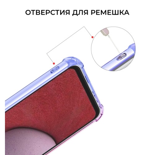 Силиконовый чехол для Samsung Galaxy M54 5G Krieger Mix 1.5мм противоударный Сине розовый
