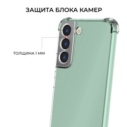 Силиконовый чехол для Samsung Galaxy S23 FE Krieger Mix 1.5мм противоударный Прозрачный