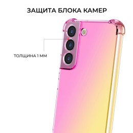 Силиконовый чехол для Samsung Galaxy S23 FE Krieger Mix 1.5мм противоударный Розовоe золото