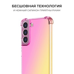 Силиконовый чехол для Samsung Galaxy S23 FE Krieger Mix 1.5мм противоударный Розовоe золото