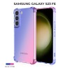 Силиконовый чехол для Samsung Galaxy S23 FE Krieger Mix 1.5мм противоударный Сине розовый