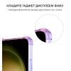 Силиконовый чехол для Samsung Galaxy S23 FE Krieger Mix 1.5мм противоударный Сине розовый