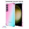 Силиконовый чехол для Samsung Galaxy S23 FE Krieger Mix 1.5мм противоударный Розово зеленый
