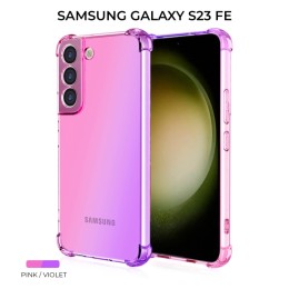 Силиконовый чехол для Samsung Galaxy S23 FE Krieger Mix 1.5мм противоударный Розово фиолетовый
