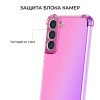 Силиконовый чехол для Samsung Galaxy S23 FE Krieger Mix 1.5мм противоударный Розово фиолетовый