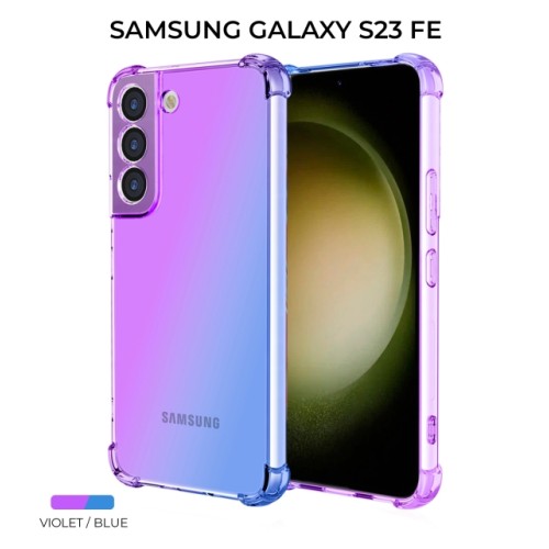 Силиконовый чехол для Samsung Galaxy S23 FE Krieger Mix 1.5мм противоударный Фиолетово синий