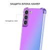 Силиконовый чехол для Samsung Galaxy S23 FE Krieger Mix 1.5мм противоударный Фиолетово синий