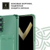 Силиконовый чехол для Samsung Galaxy S24 Krieger с кардхолдером Зеленый