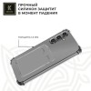 Силиконовый чехол для Samsung Galaxy S24+ Krieger с кардхолдером Прозрачный