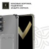 Силиконовый чехол для Samsung Galaxy S24+ Krieger с кардхолдером Прозрачный