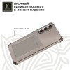 Силиконовый чехол для Samsung Galaxy S24+ Krieger с кардхолдером Серый