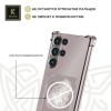 Силиконовый чехол для Samsung Galaxy S24 Ultra Krieger с кардхолдером Серый