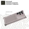 Силиконовый чехол для Samsung Galaxy S24 Ultra Krieger с кардхолдером Серый