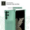Силиконовый чехол для Samsung Galaxy S24 Ultra Krieger с кардхолдером Зеленый
