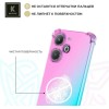 Силиконовый чехол для Tecno Pova 6 Pro 5G Krieger Mix 1.5мм противоударный Розово-зеленый