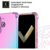 Силиконовый чехол для Tecno Pova 6 Pro 5G Krieger Mix 1.5мм противоударный Розово-зеленый