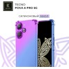 Силиконовый чехол для Tecno Pova 6 Pro 5G Krieger Mix 1.5мм противоударный Фиолетово-синий