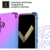 Силиконовый чехол для Tecno Pova 6 Pro 5G Krieger Mix 1.5мм противоударный Фиолетово-синий