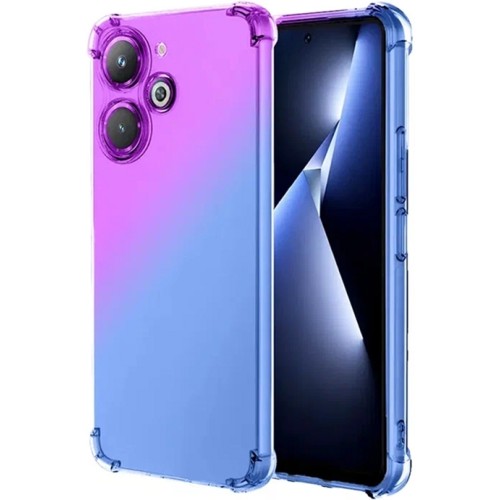 Силиконовый чехол для Tecno Pova 6 Pro 5G Krieger Mix 1.5мм противоударный Фиолетово-синий