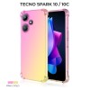 Силиконовый чехол для Tecno Spark 10 / Tecno Spark 10C Krieger Mix 1.5мм противоударный Розово-золотой