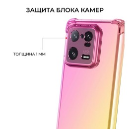 Силиконовый чехол для Xiaomi 13T / Xiaomi 13T Pro Krieger Mix 1.5мм противоударный Розово-золотой