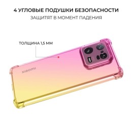 Силиконовый чехол для Xiaomi 13T / Xiaomi 13T Pro Krieger Mix 1.5мм противоударный Розово-золотой