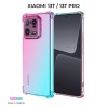 Силиконовый чехол для Xiaomi 13T / Xiaomi 13T Pro Krieger Mix 1.5мм противоударный Розово-зеленый