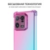 Силиконовый чехол для Xiaomi 13T / Xiaomi 13T Pro Krieger Mix 1.5мм противоударный Розово-зеленый