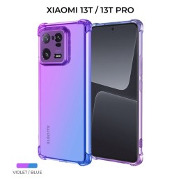 Силиконовый чехол для Xiaomi 13T / Xiaomi 13T Pro Krieger Mix 1.5мм противоударный Фиолетово-синий