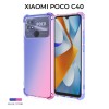 Силиконовый чехол для Xiaomi Poco C40 Krieger Mix 1.5мм противоударный Сине розовый