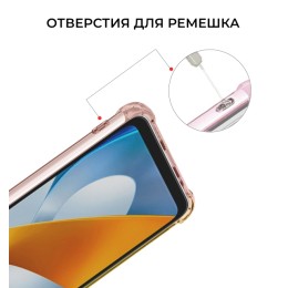 Силиконовый чехол для Xiaomi Poco C40 Krieger Mix 1.5мм противоударный Матово золотой