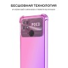 Силиконовый чехол для Xiaomi Poco C40 Krieger Mix 1.5мм противоударный Розово фиолетовый