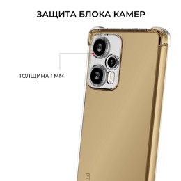 Силиконовый чехол для Xiaomi Poco F5 / Redmi Note 12 Turbo Krieger Mix 1.5мм противоударный Прозрачный