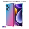 Силиконовый чехол для Xiaomi Poco F5 / Redmi Note 12 Turbo Krieger Mix 1.5мм противоударный Сине розовый