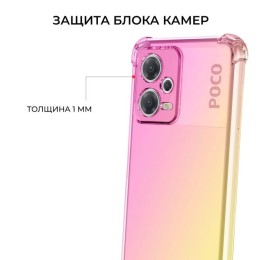 Силиконовый чехол для Xiaomi Poco X5 5G Krieger Mix 1.5мм противоударный Розово-золотой
