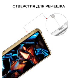 Силиконовый чехол для Xiaomi Poco X5 Pro 5G Krieger Mix 1.5мм противоударный Прозрачный